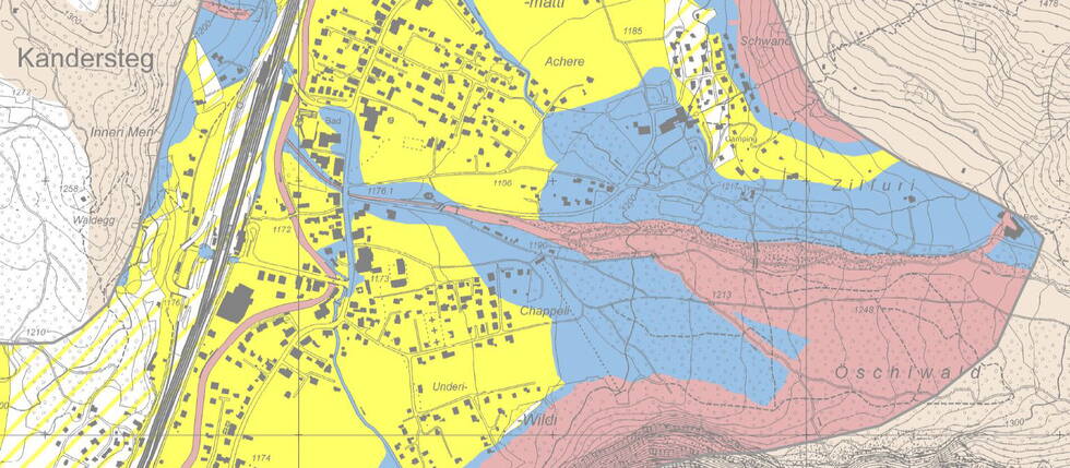 Überarbeitung der Gefahrenkarte